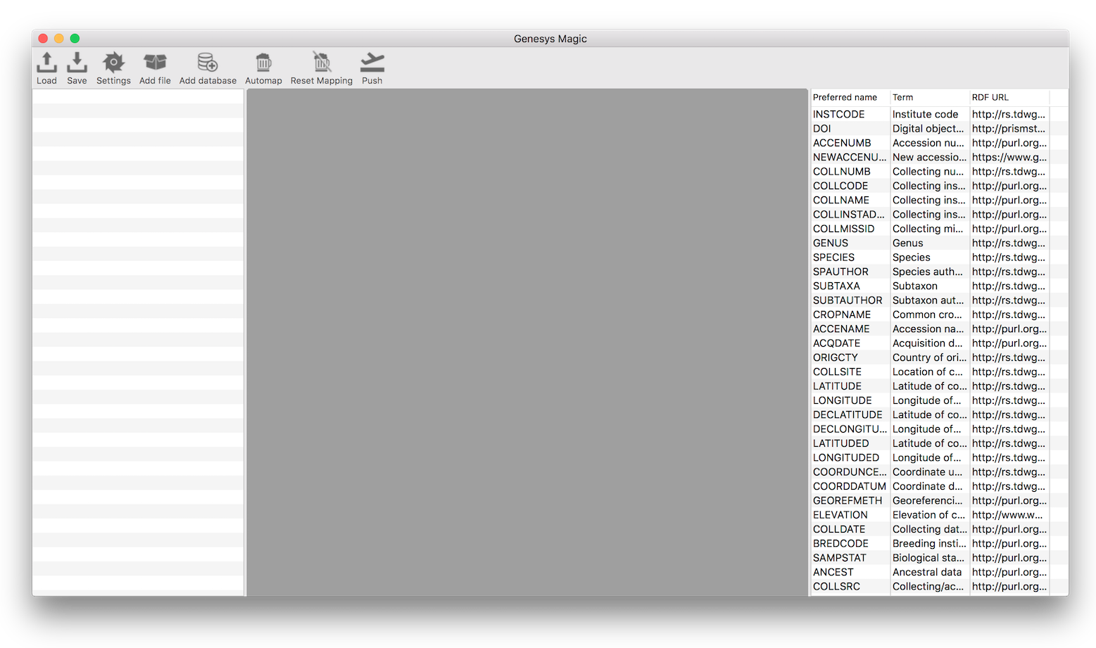 Application window