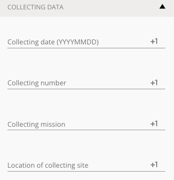 Collecting data filter
