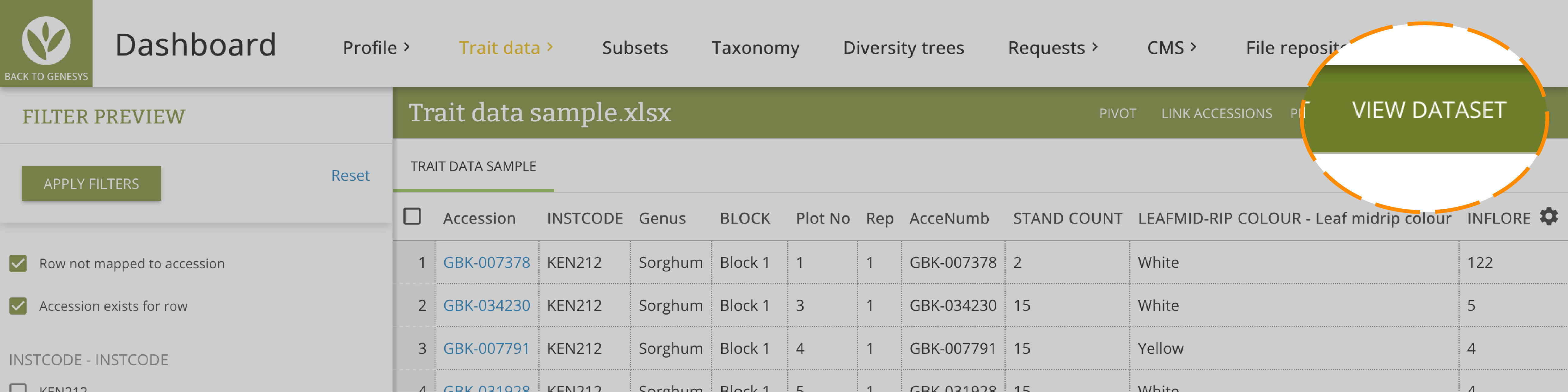 Preview dataset