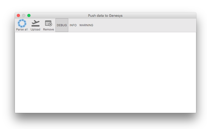 The Push dialog